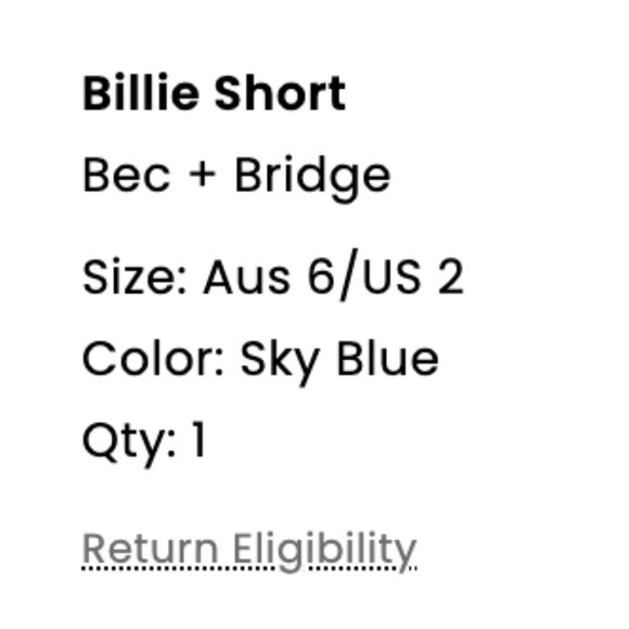 BNWT Bec + Bridge Shorts - Picture 6 of 6